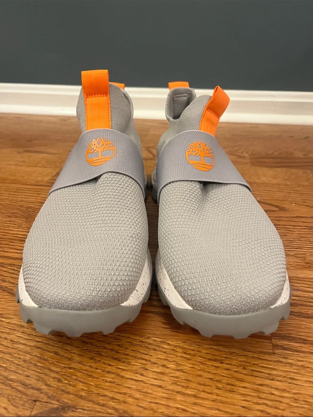 Timberland Brooklyn EK+ Light Grey Knit Slip-On Sneakers
